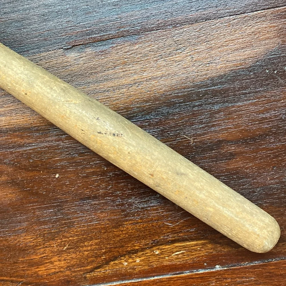 Vintage Primitive Farmhouse Meat Tenderizer Hammer Mallet Wood Handle Tool